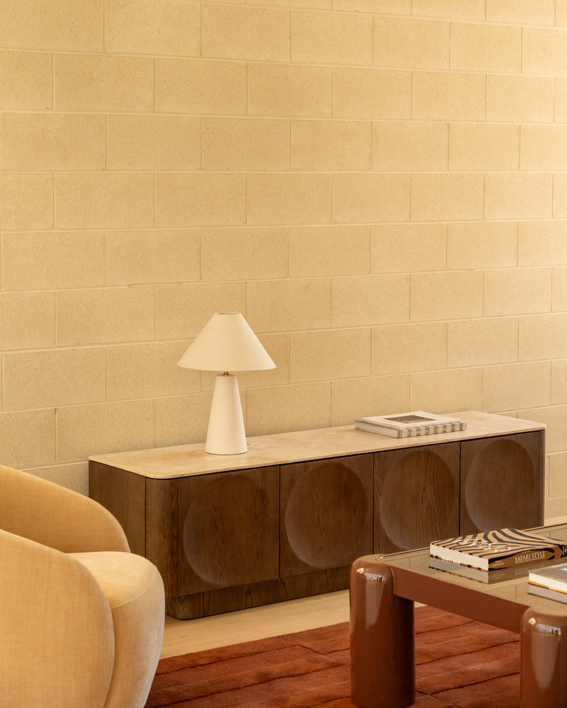 Orbit Entertainment Unit 180cm - Earthen Oak / Desert Rose Marble