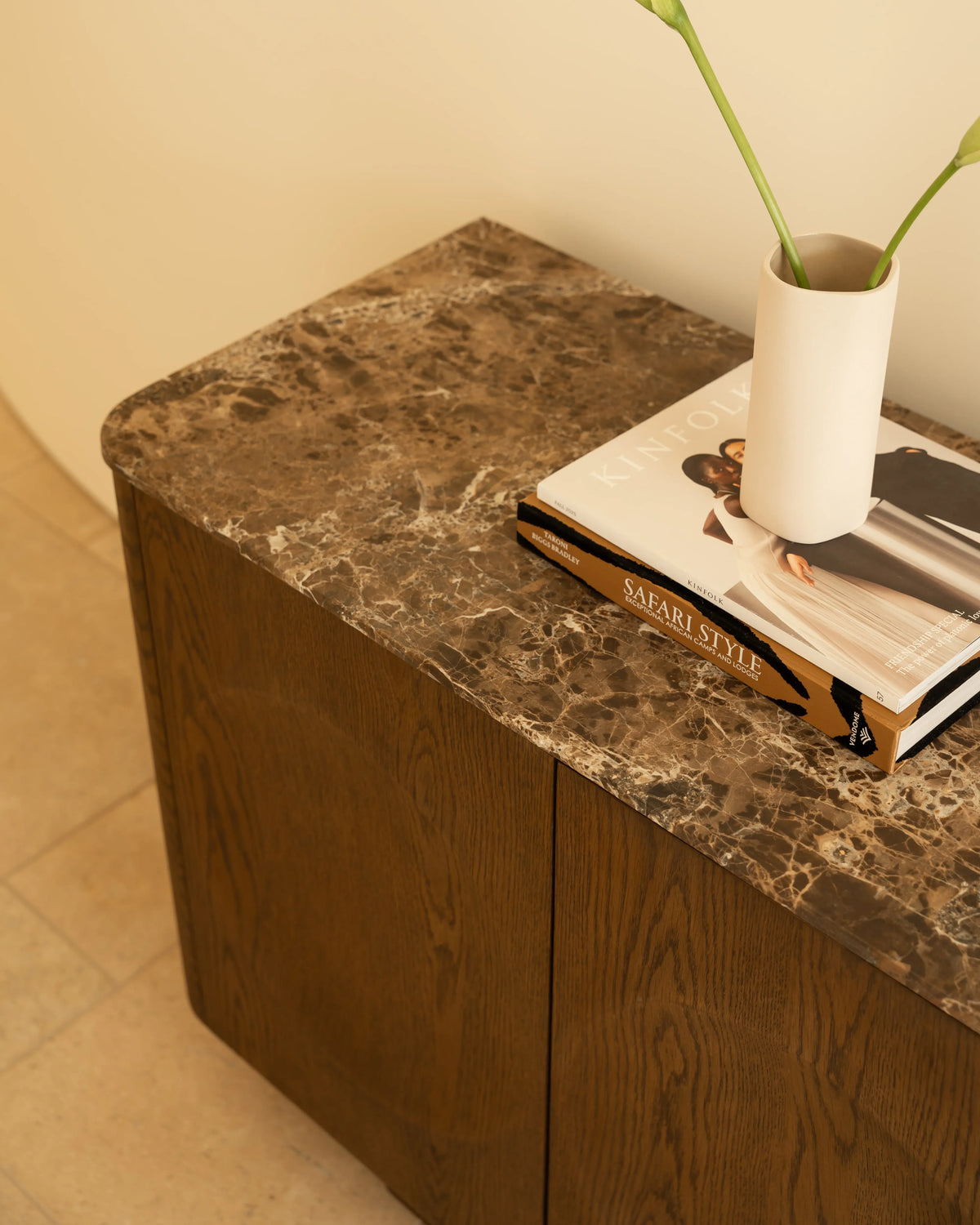 Orbit Sideboard 180cm - Earthen Oak / Espresso Marble