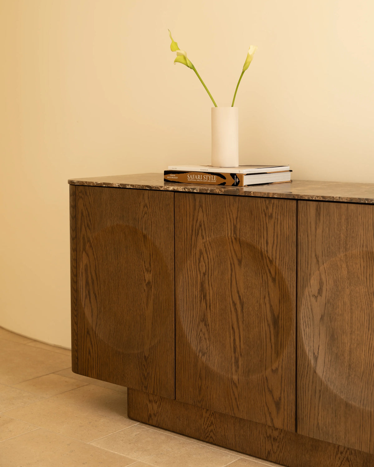 Orbit Sideboard 180cm - Earthen Oak / Espresso Marble