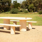 Arlie Outdoor Dining Table 240cm - Travertine Finish