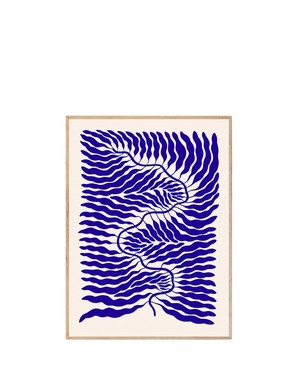 Little Blue Print 50Cm x 70Cm