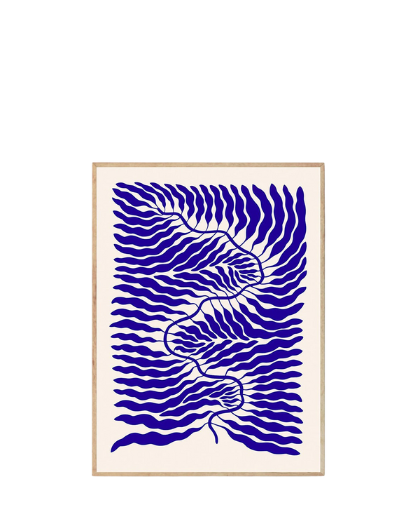 Little Blue Print 50Cm x 70Cm