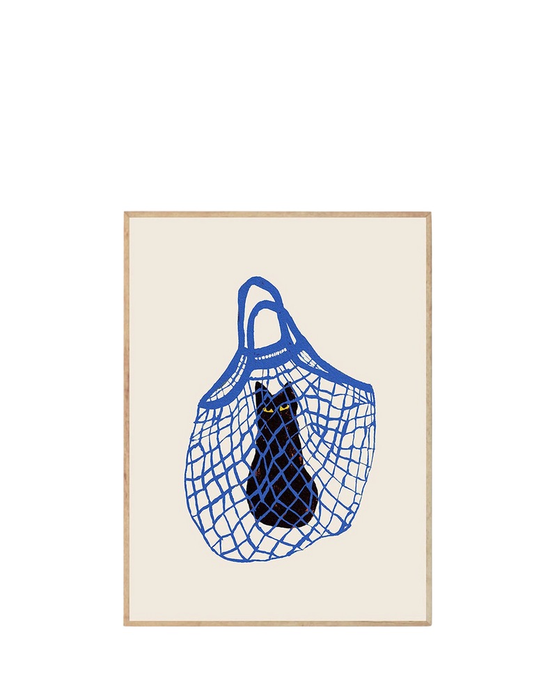The Cat'S In The Bag Print 30Cm x 40Cm