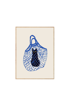 The Cat'S In The Bag Print 50Cm x 70Cm