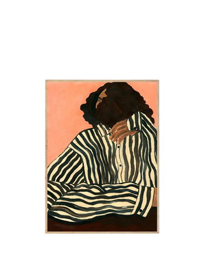 Serene Stripes Print 30Cm x 40Cm