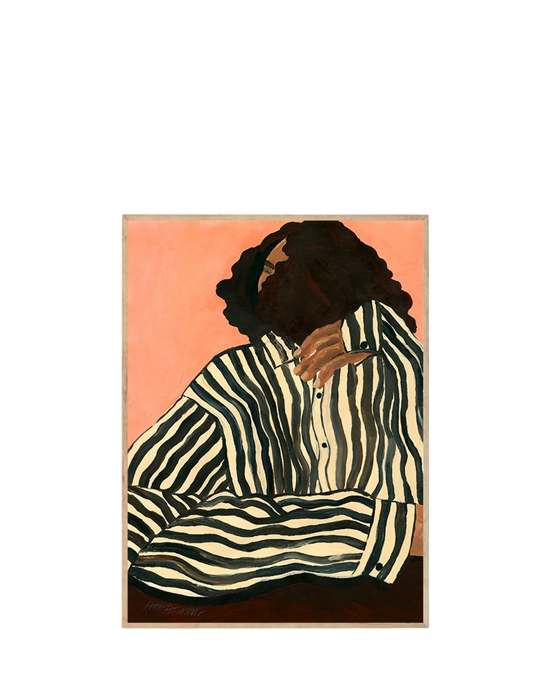 Serene Stripes Print 70Cm x 100Cm