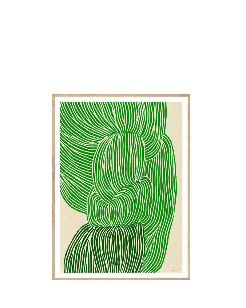Green Ocean Print 30Cm x 40Cm