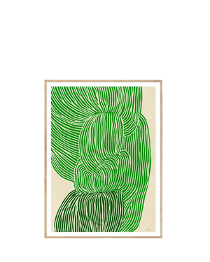 Green Ocean Print 40Cm x 50Cm