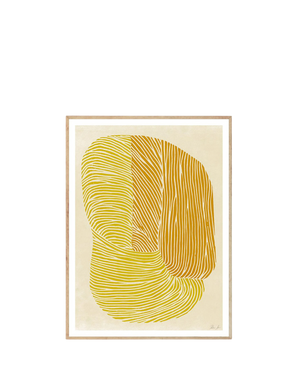 Yellow Reef Print 50Cm x 70Cm