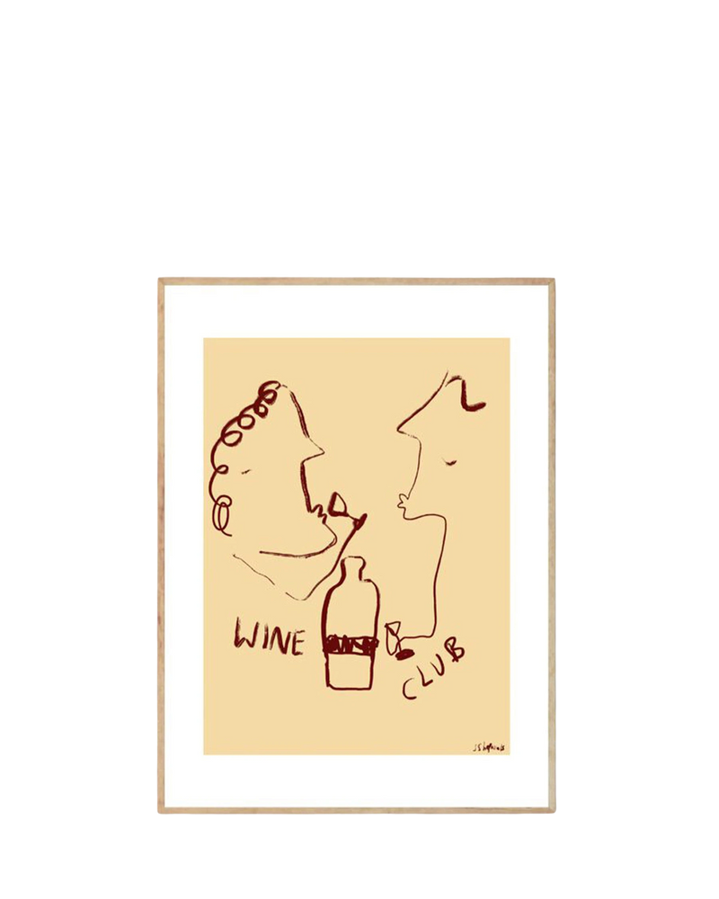 Wine Club Print 30cm x 40cm