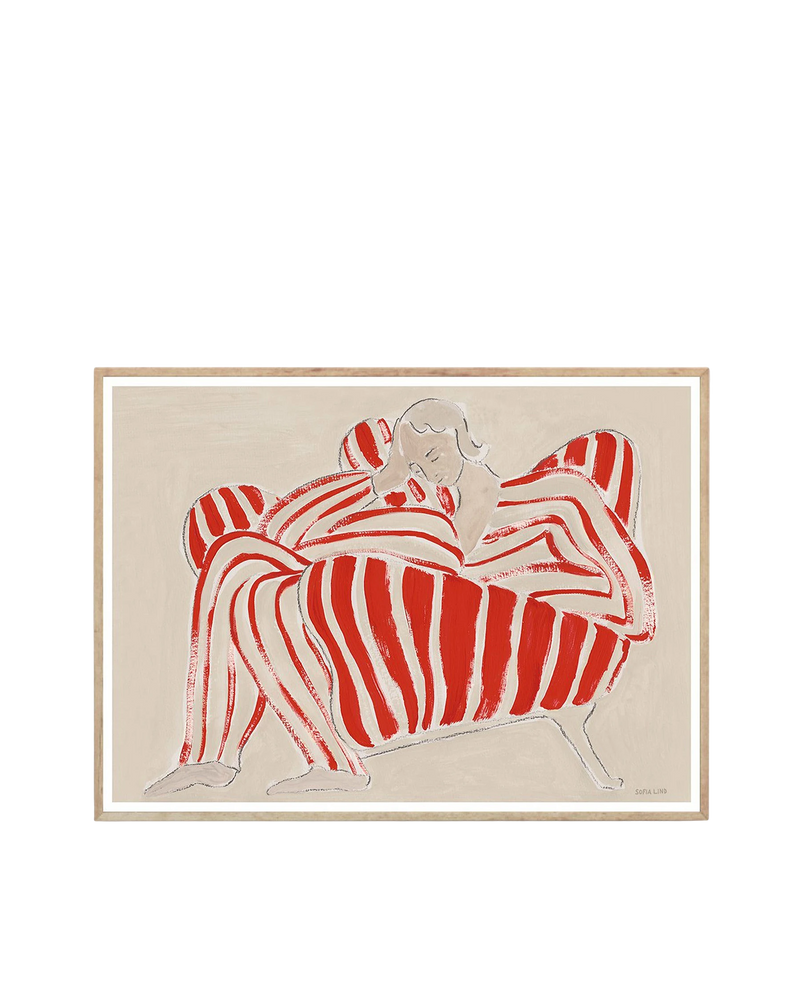 Red Chair Print 30Cm x 40Cm