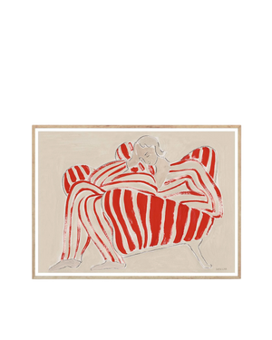 Red Chair Print 70Cm x 100Cm