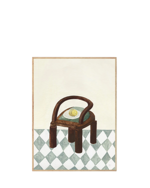 Chair with Fruit Print 30Cm x 40Cm