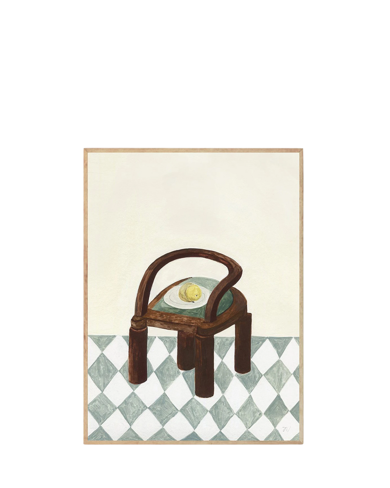 Chair with Fruit Print 50Cm x 70Cm