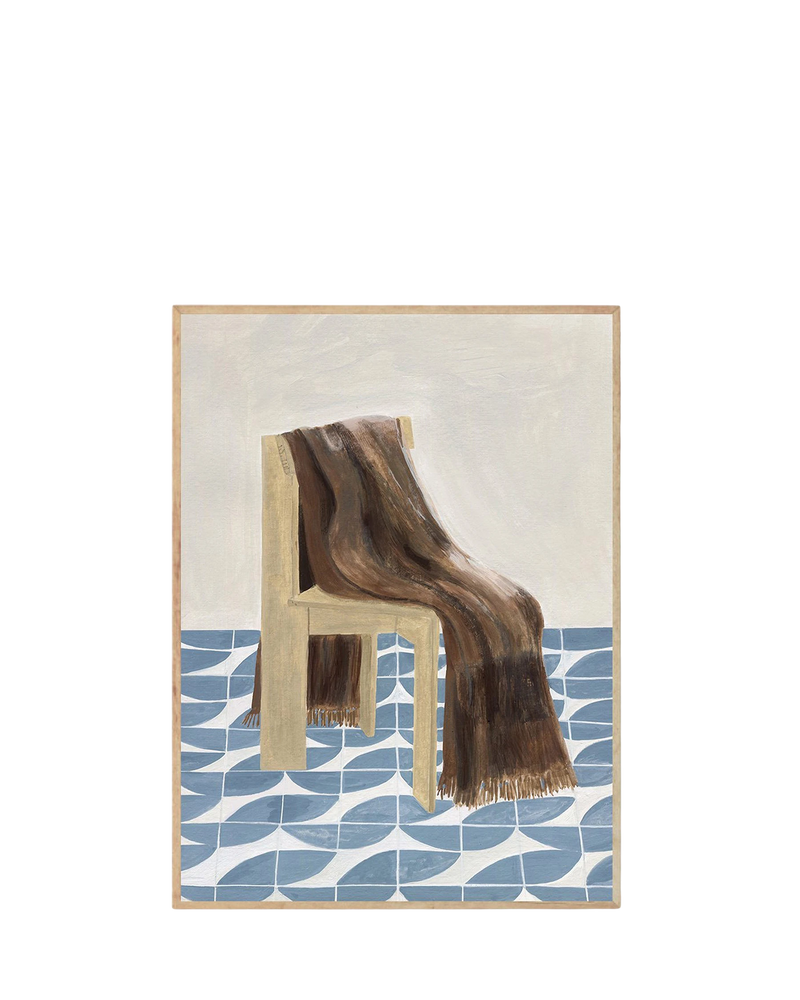 Chair with Blanket Print 30Cm x 40Cm