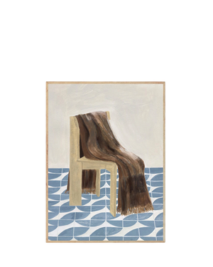 Chair with Blanket Print 50Cm x 70Cm