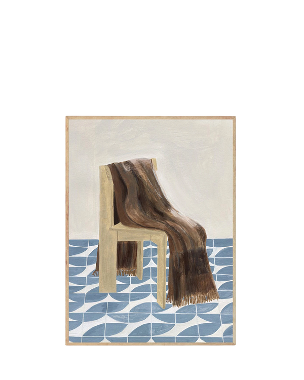 Chair with Blanket Print 50Cm x 70Cm