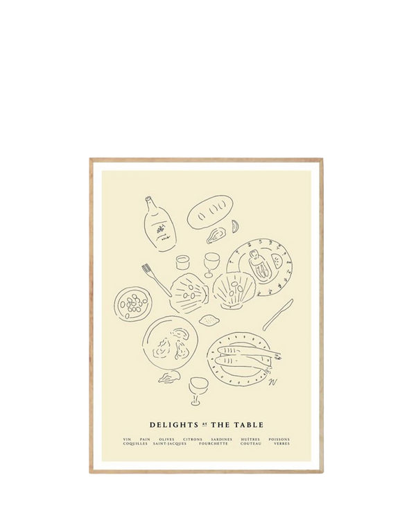Delights at the Table Print 30Cm x 40Cm