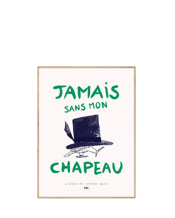 L’Oiseau au Chapeau Bleu Print 70Cm x 100Cm