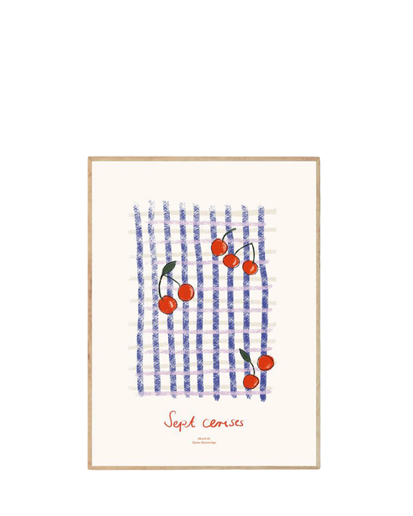 Sept Cerises Print 50Cm x 70Cm