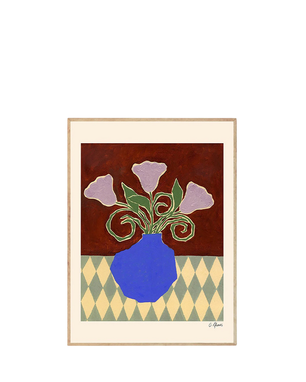 Purple FlowersPrint 40Cm x 50Cm