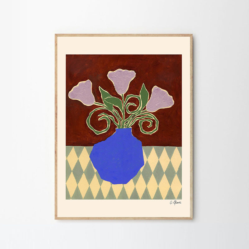 Purple FlowersPrint 40Cm x 50Cm