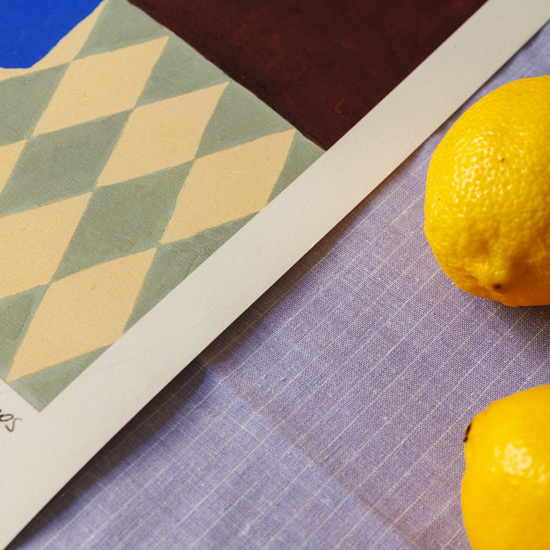 Purple Flowers Print 30Cm x 40Cm