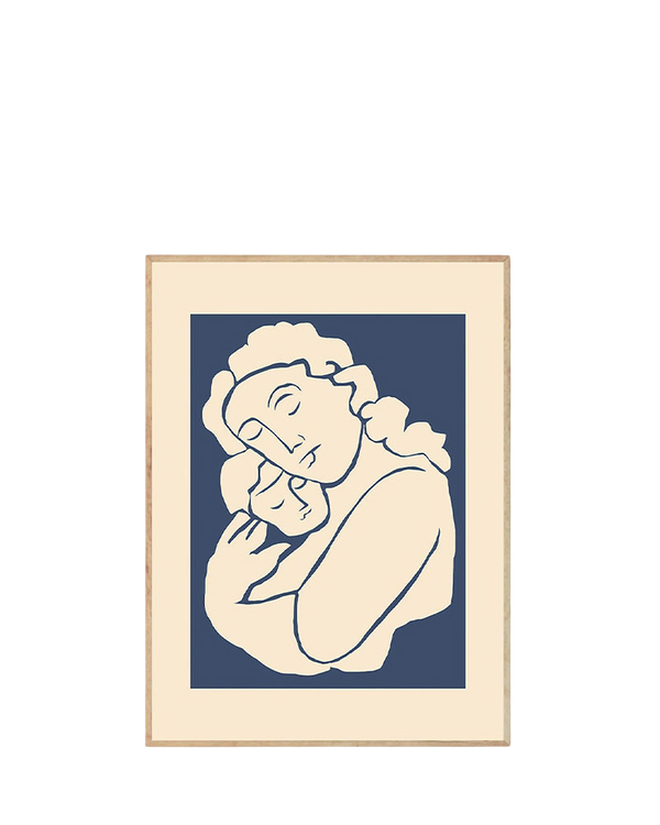 Woman with Child Print 40Cm x 50Cm