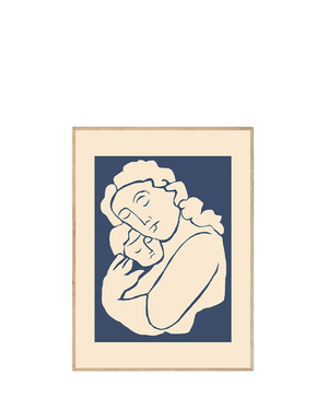 Woman with Child Print 40Cm x 50Cm