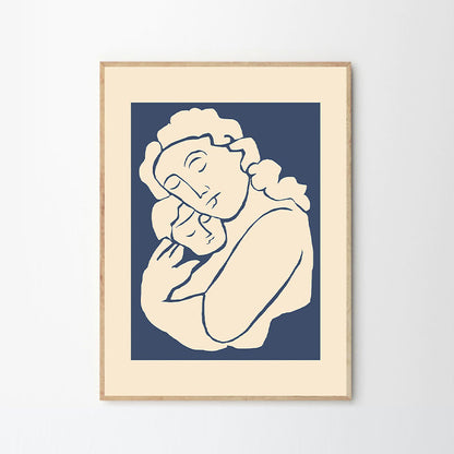 Woman with Child Print 50Cm x 70Cm