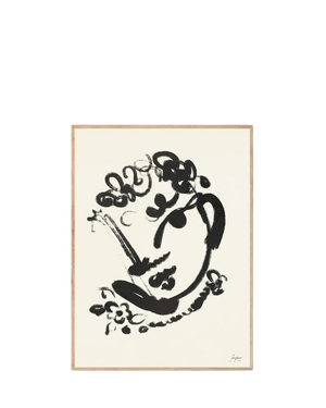 Mujer flor Print 50Cm x 70Cm