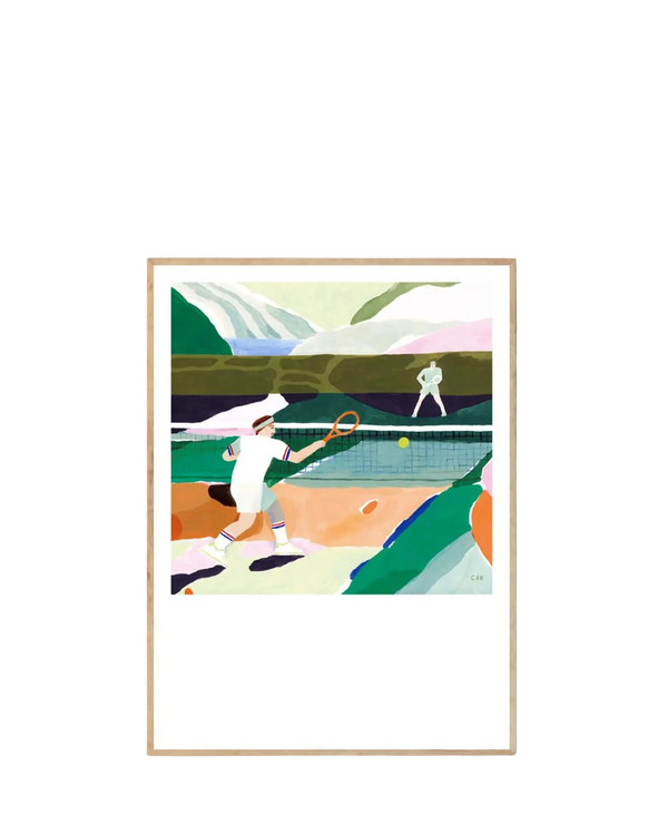Tennis Print 50Cm x 70Cm