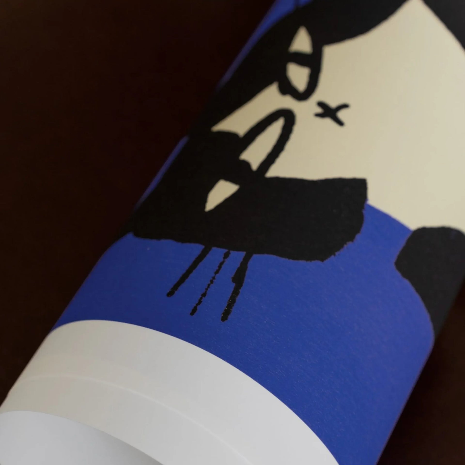 Cat in Blue Print 70cm x 70cm