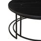 Distinct Nesting Coffee Table Set - Black Marble