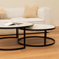 Distinct Nesting Coffee Table Set - White Marble