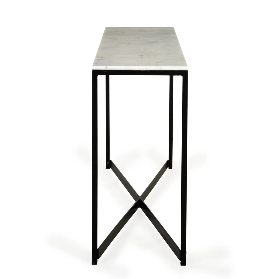 Luxe Marble Console Table - White