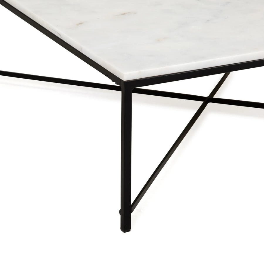 Luxe Marble Coffee Table Small - White