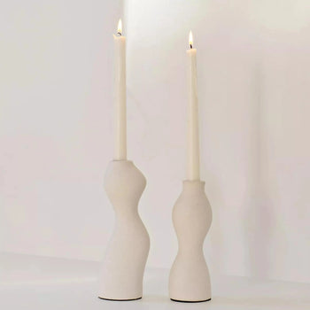 Aylar Candle Holder Set - Cream