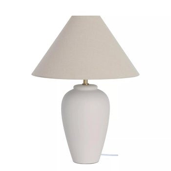 Large natural table lamp discount