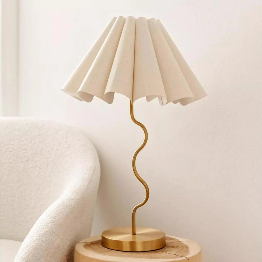 Cora Table Lamp - Neutral / Gold