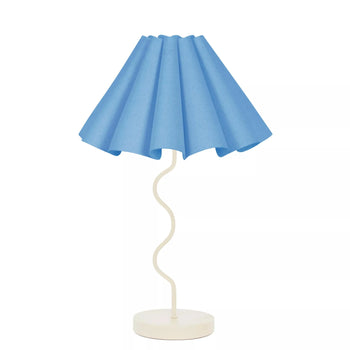 Cora Table Lamp - Tranquil Blue / White