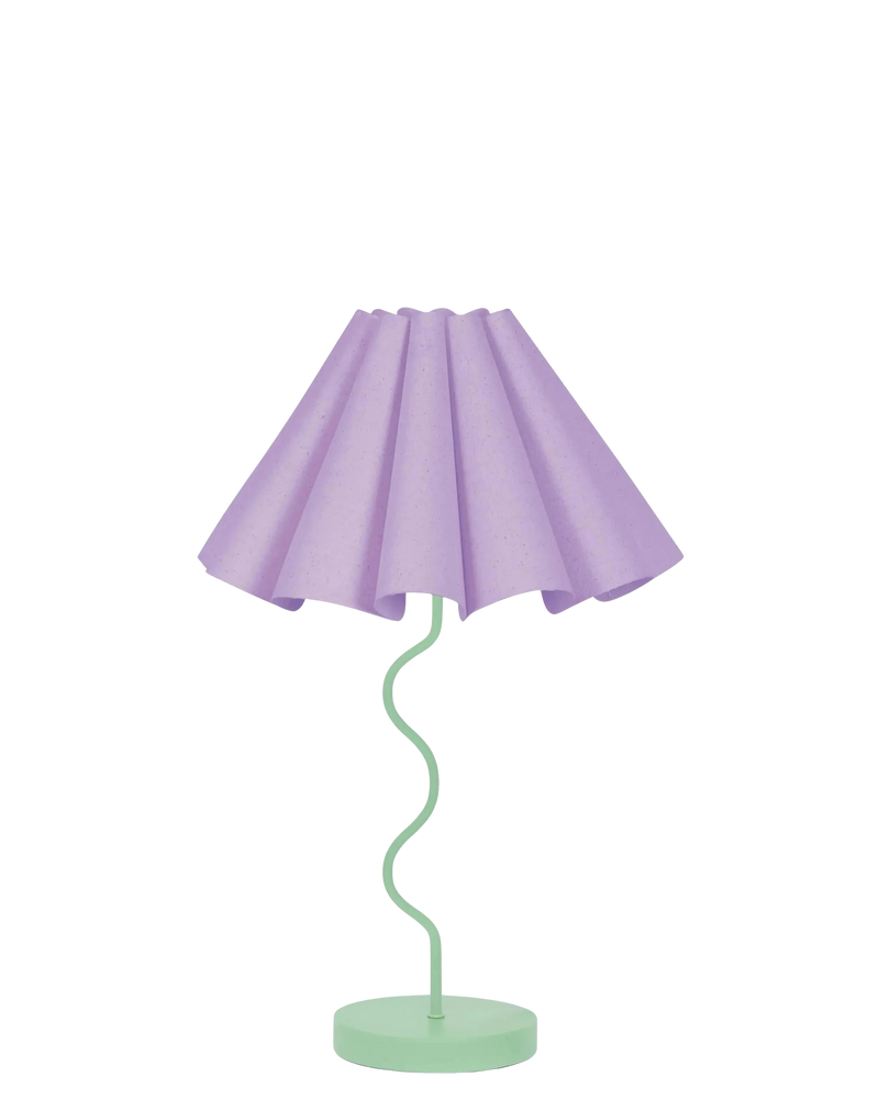 Cora Table Lamp - Lilac / Pastel Green