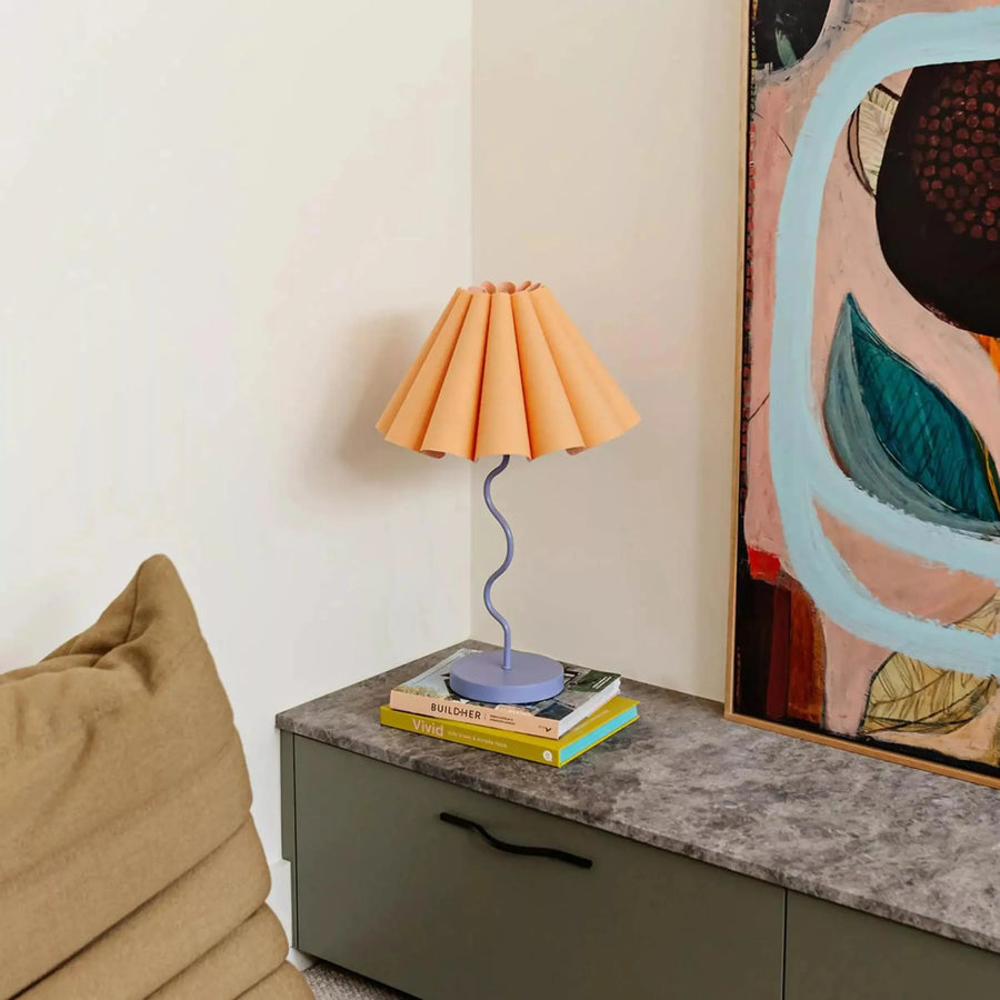 Mid century side table lamp deals