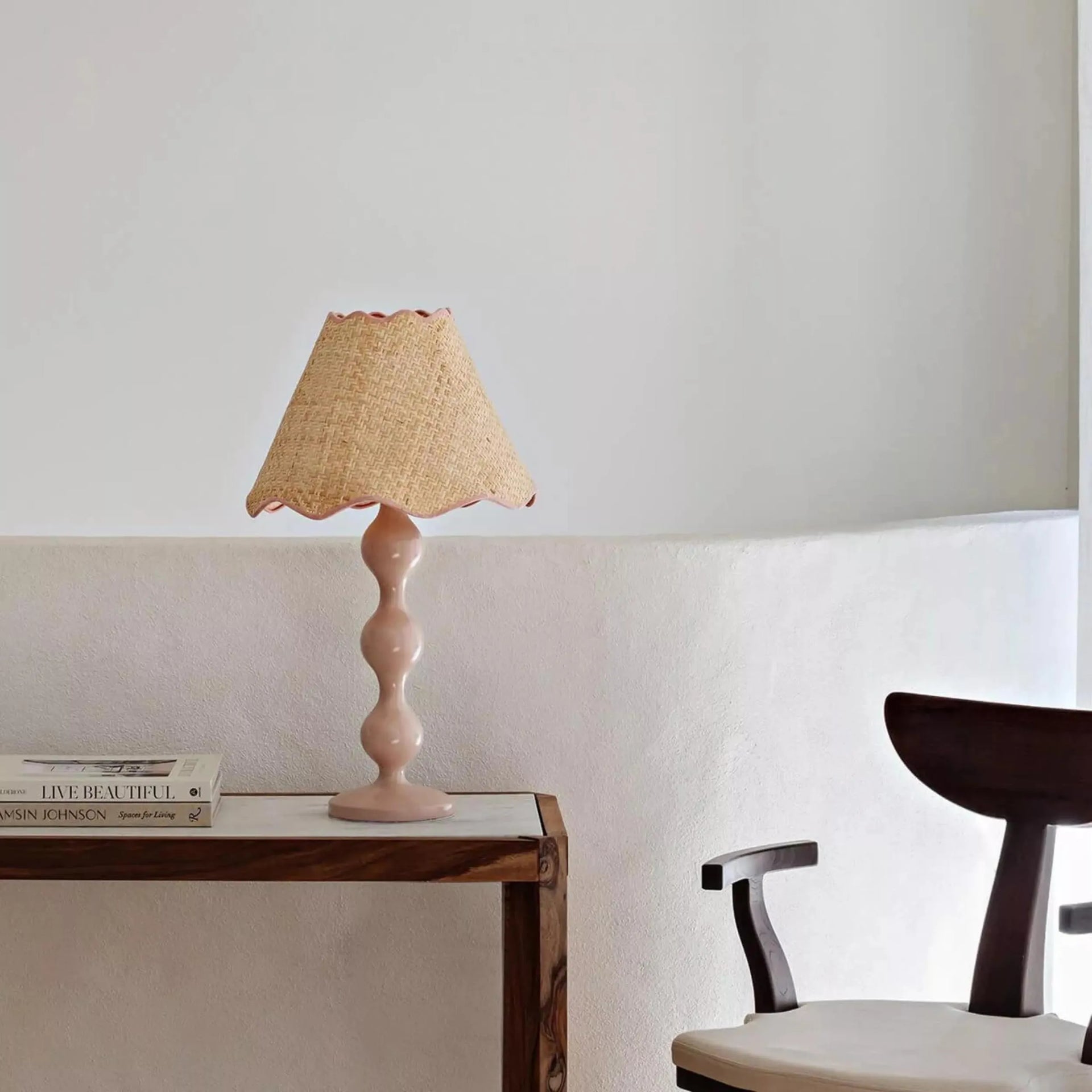 Evie Table Lamp - Blush