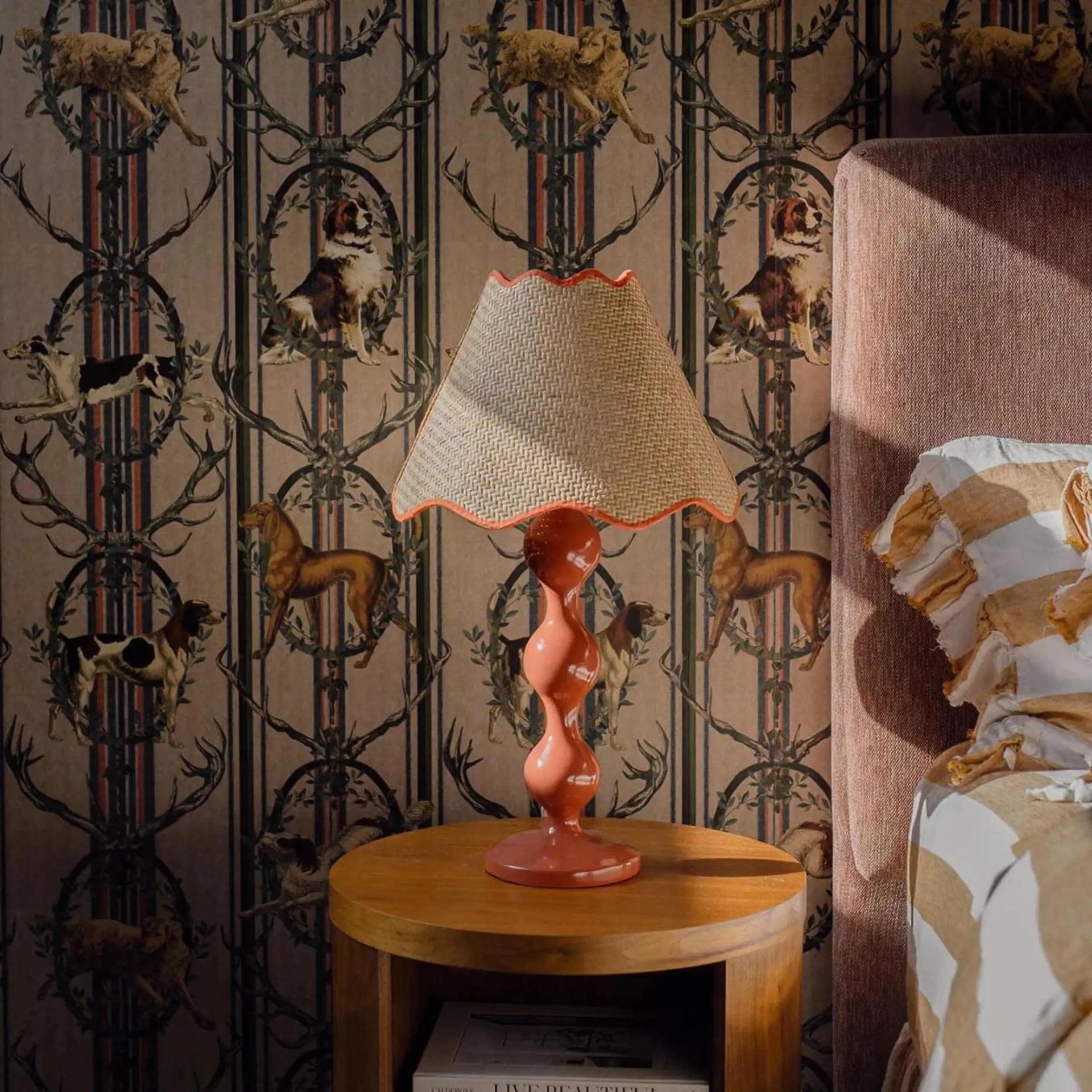 Evie Table Lamp - Cherry