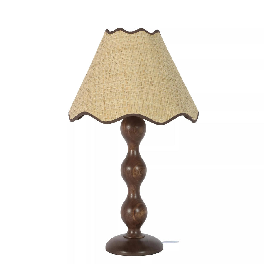 Evie Table Lamp - Walnut