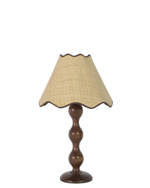 Evie Table Lamp - Walnut