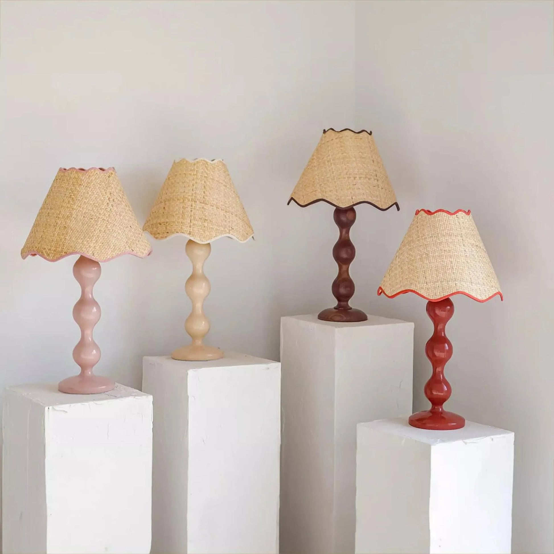 Buy Evie Table Lamp Walnut by Paola and Joy online RJ Living