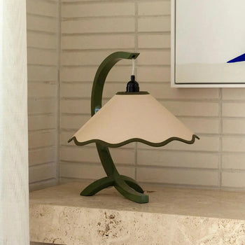 Kira Table Lamp - Sage / Pearl