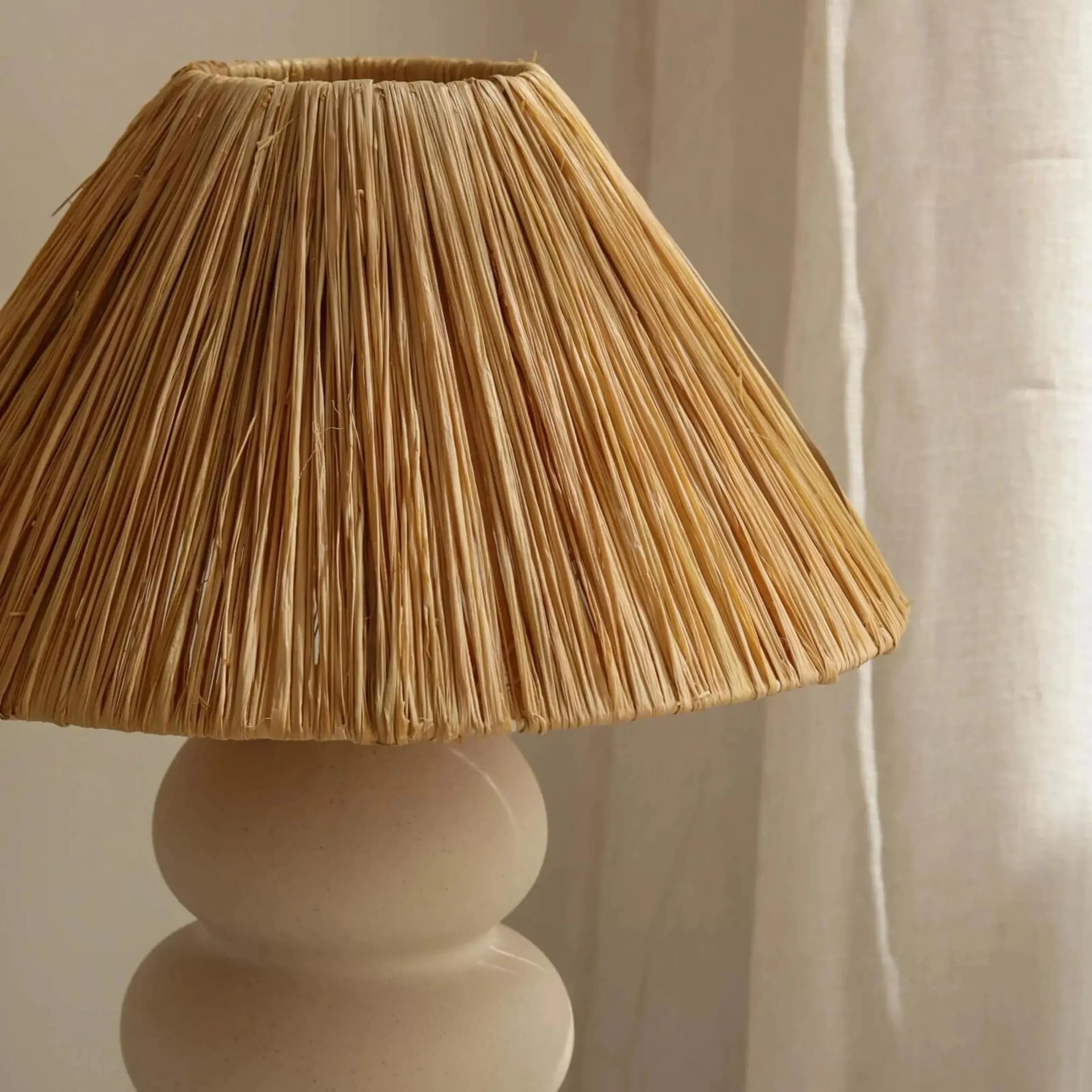Soffia Raffia Table Lamp - Natural